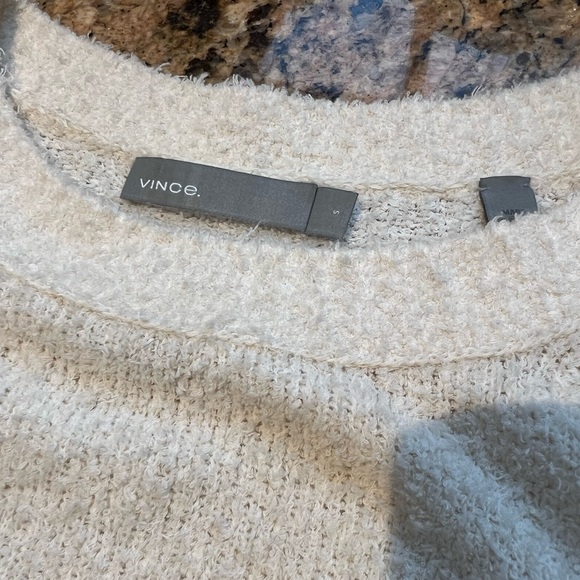 Vince Pebbled Cotton Crew Sweater - Picture 6 of 7